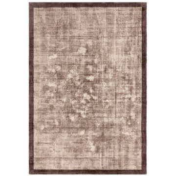 Blade Slim Border Modern Plain Distressed Tonal Metallic Shimmer Hand-Woven Soft Textured Tip Sheared Loop Pile Silky Viscose Flatweave Moleskin/Charcoal Border Rug-Asiatic Carpets-Rug Love - The Most Loved Rug Store